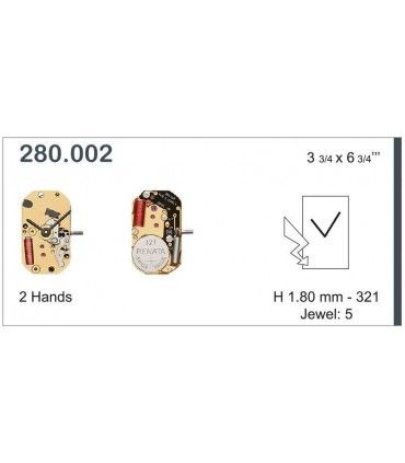 Máquina o movimiento para reloj ETA 280.002