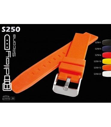 Correa de silicona para reloj, Diloy S250