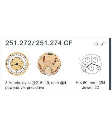 Maquinaria de reloj Ref ETA251272