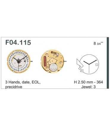 Máquina o movimiento para reloj ETA F04.115