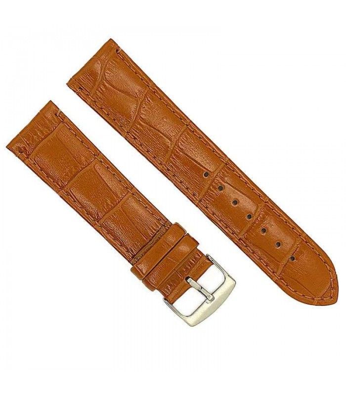 Correas de Reloj de Piel Grabado Cocodrilo. Diloy Ref 402