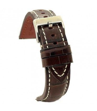 Correas de Reloj de Piel Premium Grabado Cocodrilo. Diloy Ref. 395