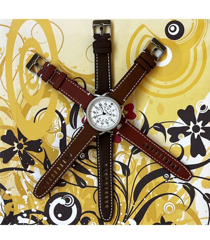 Correas de Reloj Artesanal de Cuero Envejecido. Ref 414