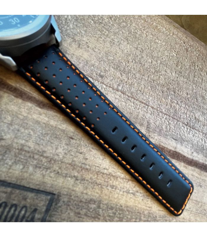 Correas de Reloj de Piel Vacuno Lisa con Agujeros. Diloy Ref. 367