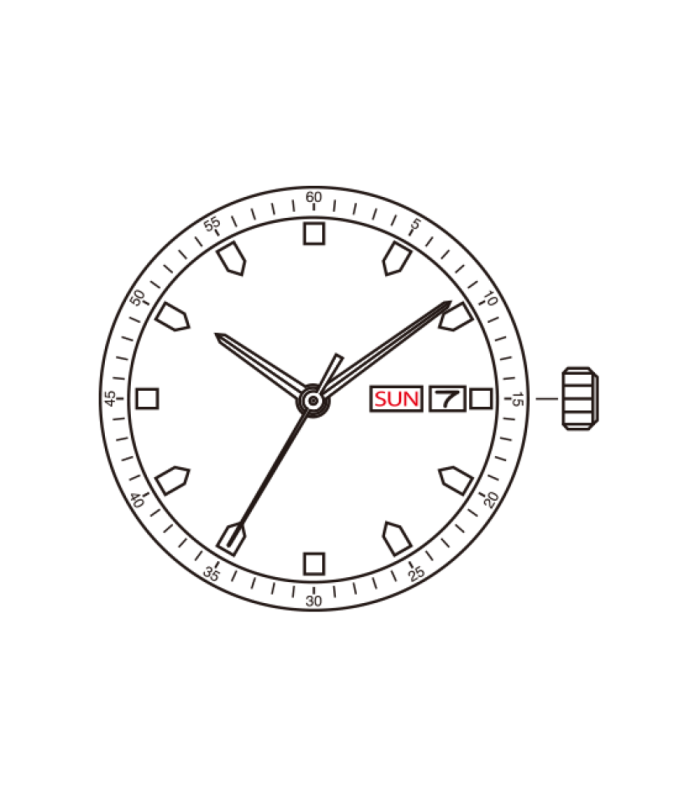 Maquinaria de reloj Ref MIYOTA 1S02